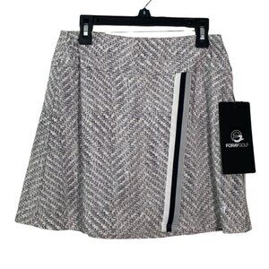Foray Golf Women's 15.5”  FAUX WRAP Skort, Large, Warm Boucle Small
